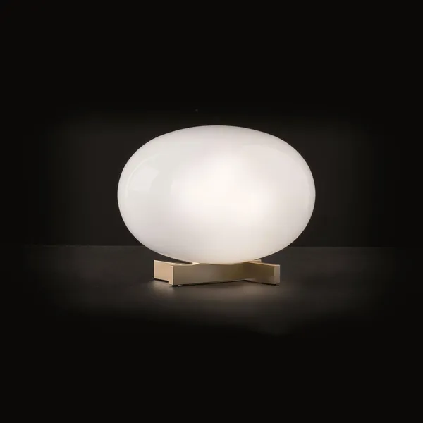 Alba 265 Tischlampe Messing Satin