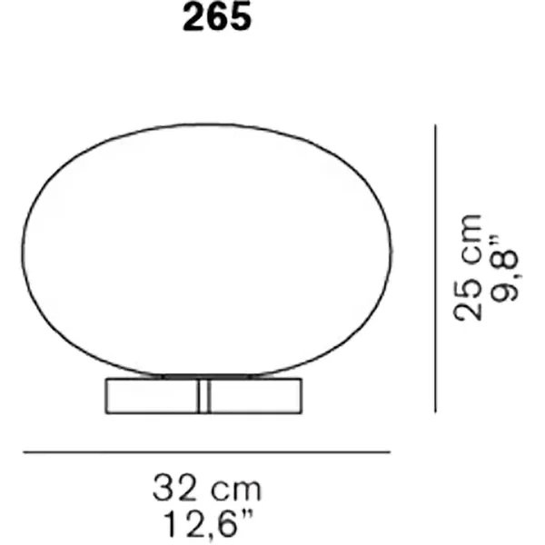 Alba 265 Tischlampe Messing Satin
