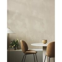 Mesa de comedor Epic elíptica de travertino Blanco