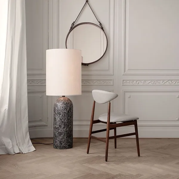 Gravity Stehlampe XL, Grau/Leinwand