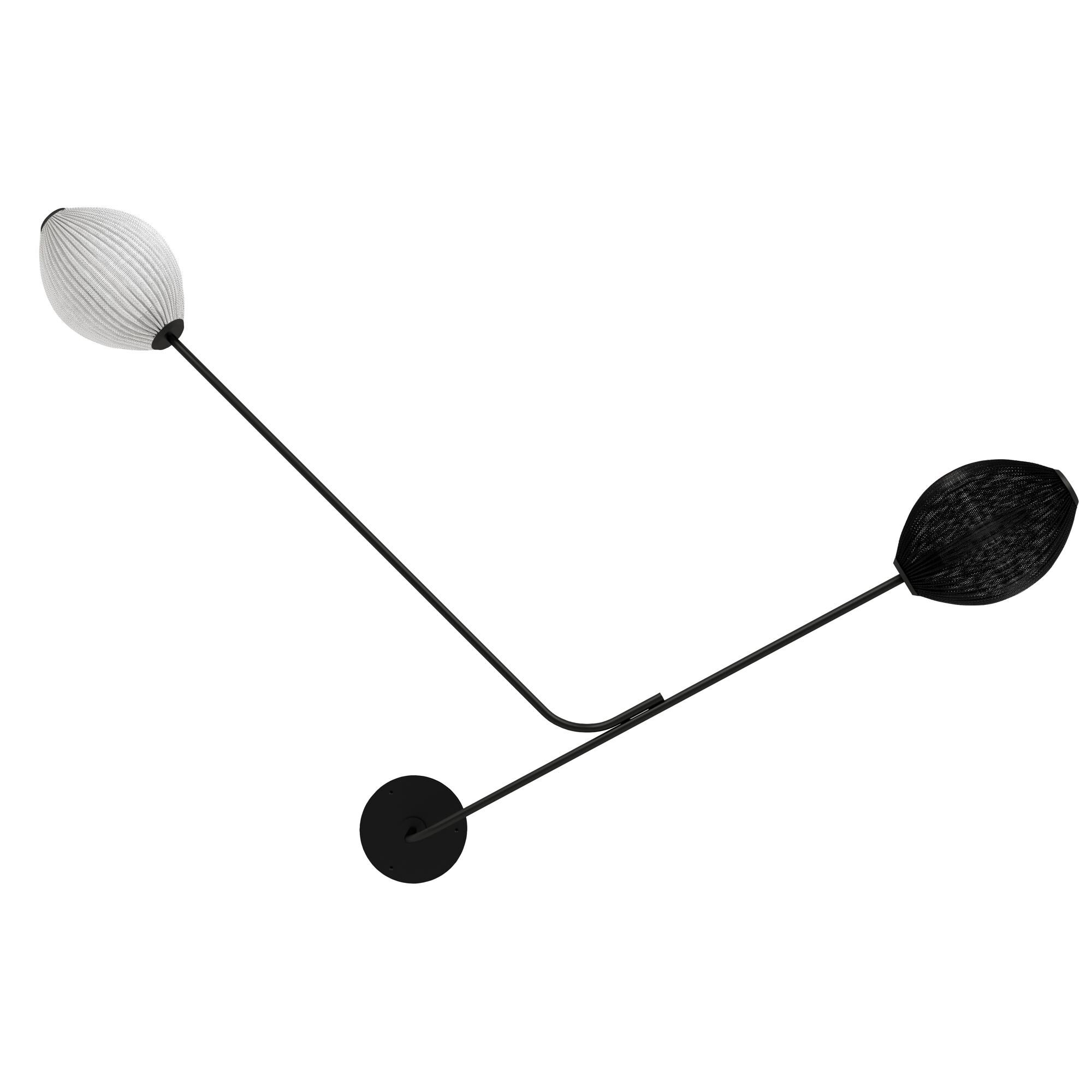 Satellite V&auml;gglampa Fastkopplad Svart/ Vit