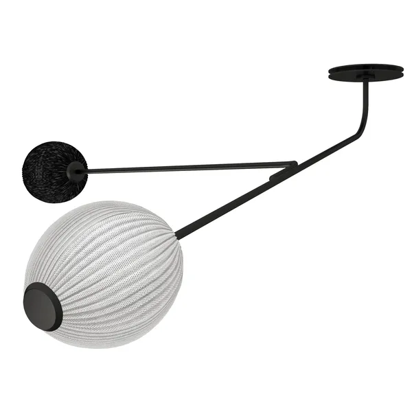 Satellite Vegglampe Hardwired Sort/ Hvit