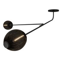 Satellite Væglampe Hardwired Sort Semi Matt