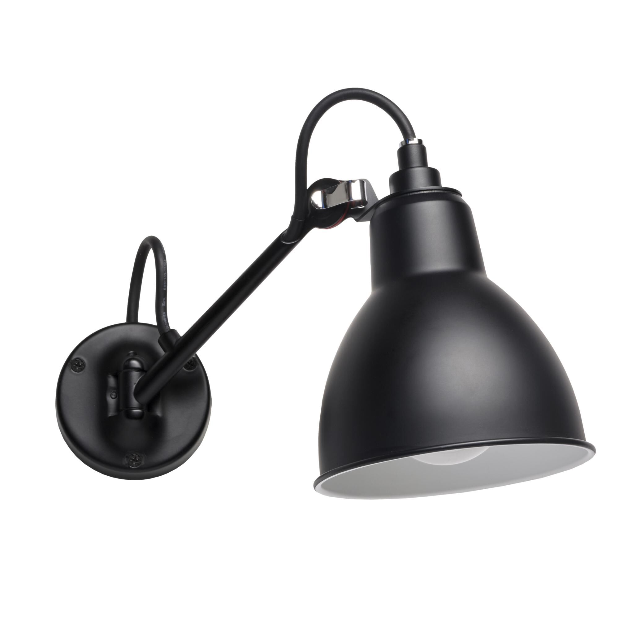 N104 V&auml;gglampa Svart/ Svart