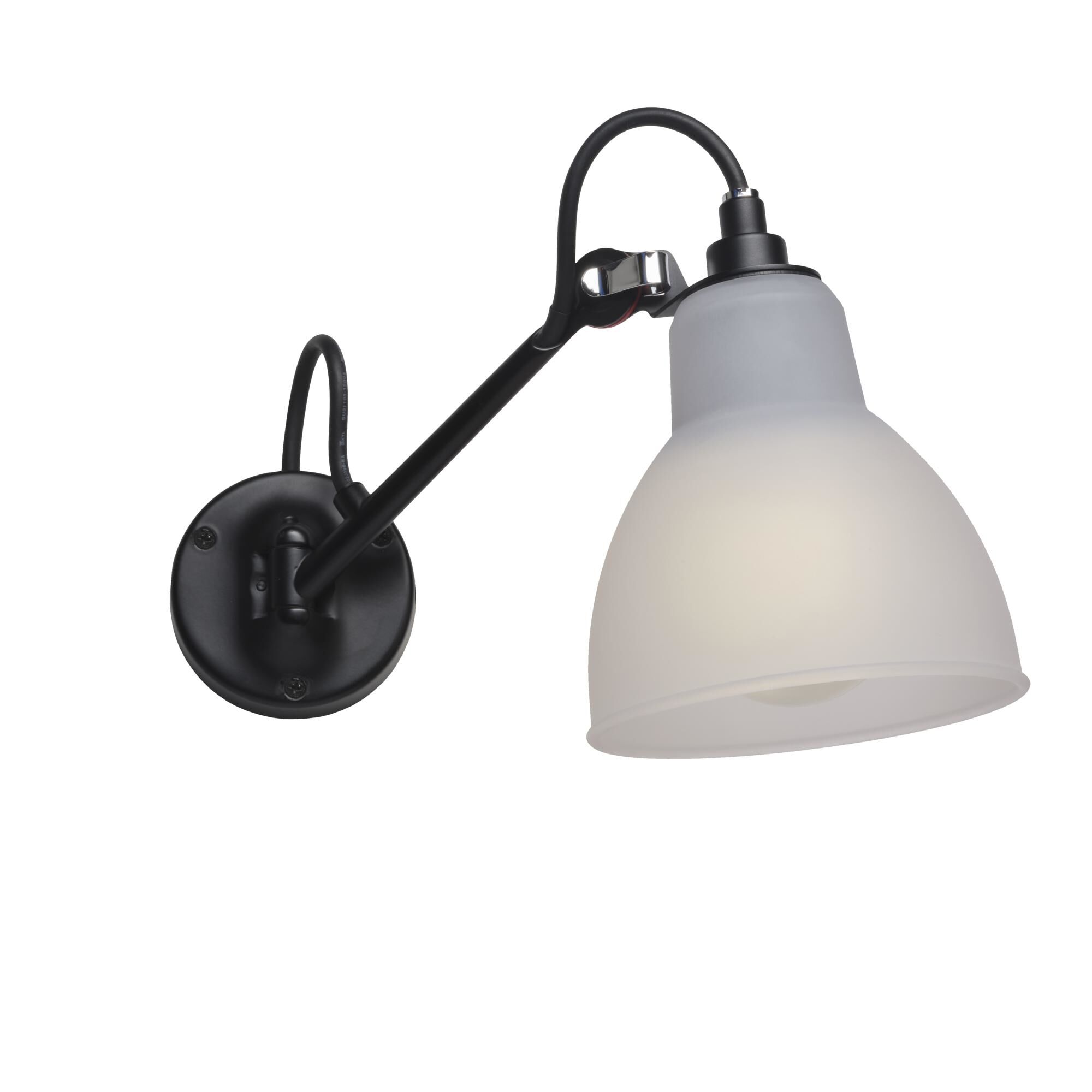 N104 V&auml;gglampa Svart/Polykarbonat – DCW&eacute;ditions