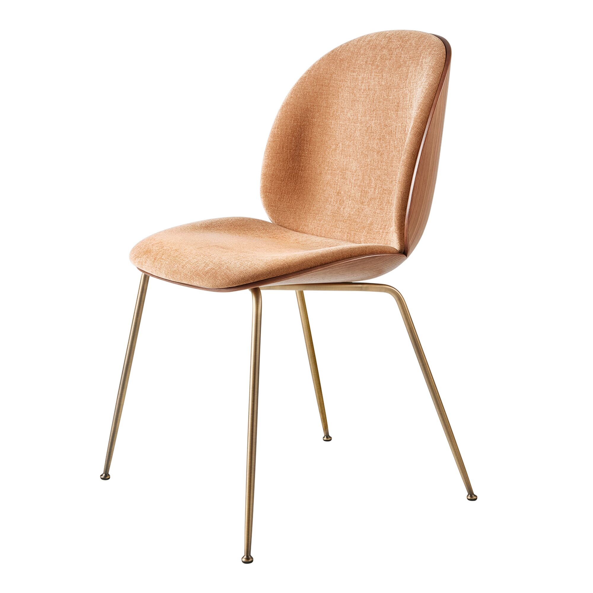 Beetle Spisebordstol Finr Skal Belsuede Special FR 132 Med Ben I Antik Messing