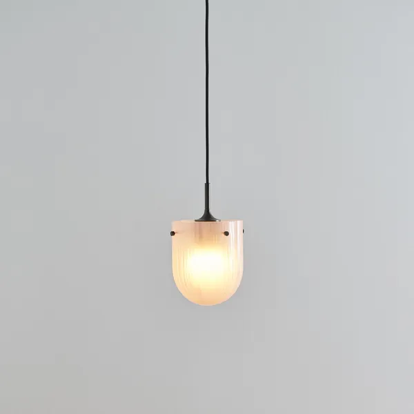 Seine Pendant Burnished Brass/ Coral