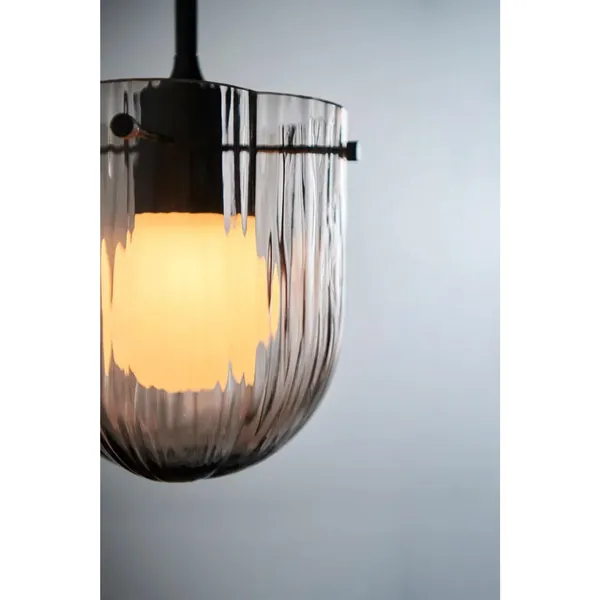 Seine Pendant Burnished Brass/ Smoked
