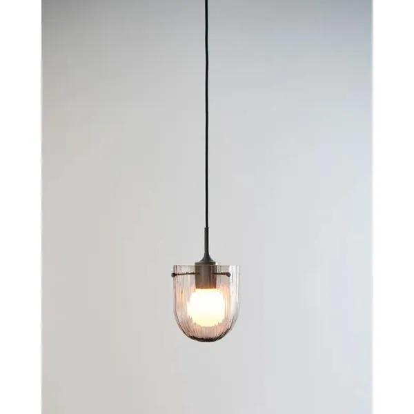 Seine Pendant Burnished Brass/ Smoked