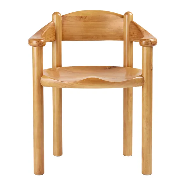 Daumiller Dining Chair with Armrests Golden Pine