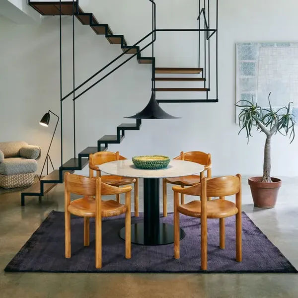 Daumiller Dining Chair with Armrests Golden Pine