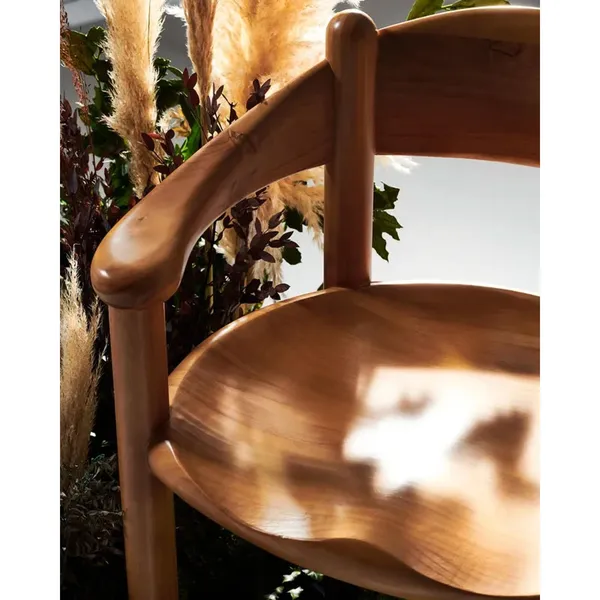 Daumiller Dining Chair with Armrests Golden Pine