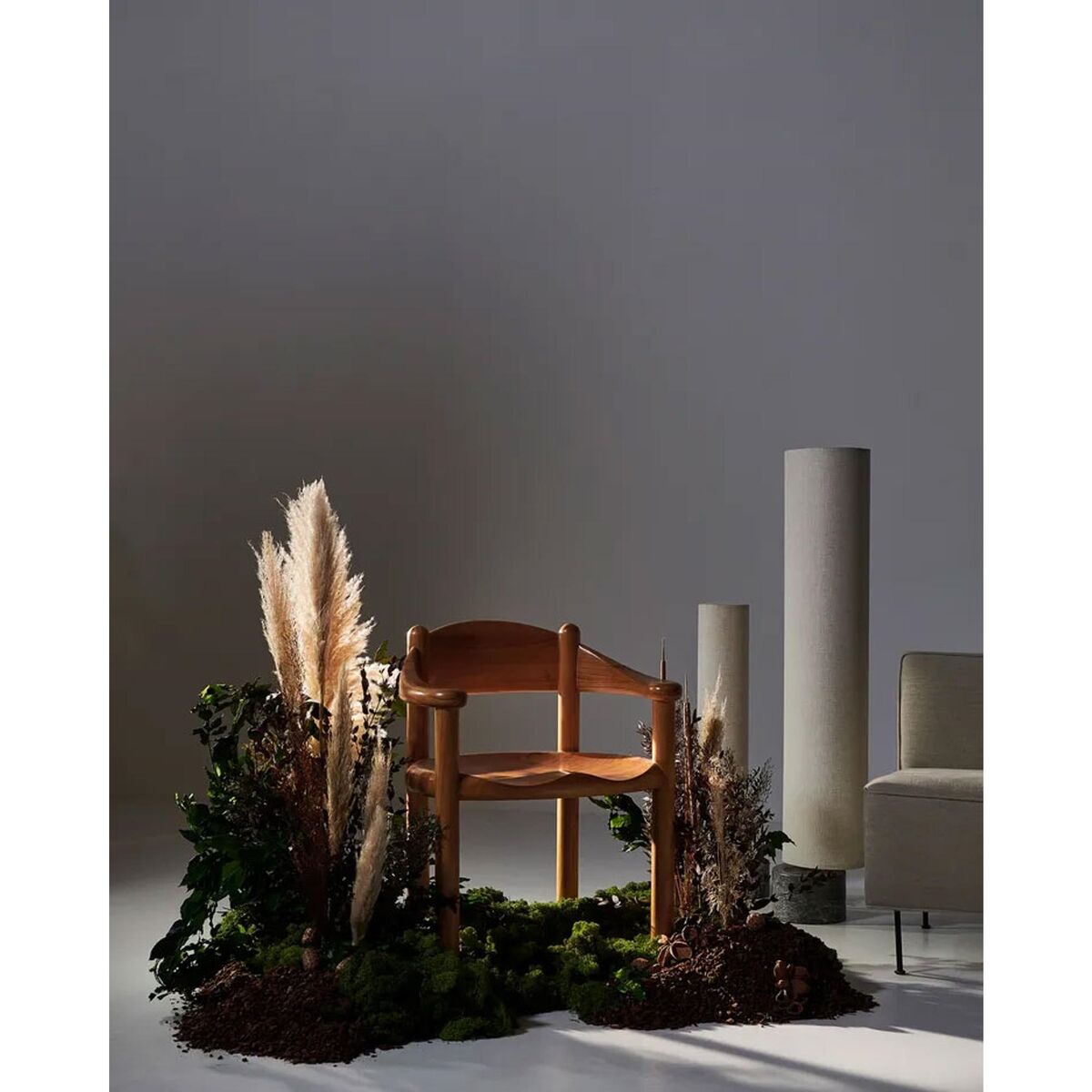 Daumiller Spisebordsstol med Armlæn Golden Pine