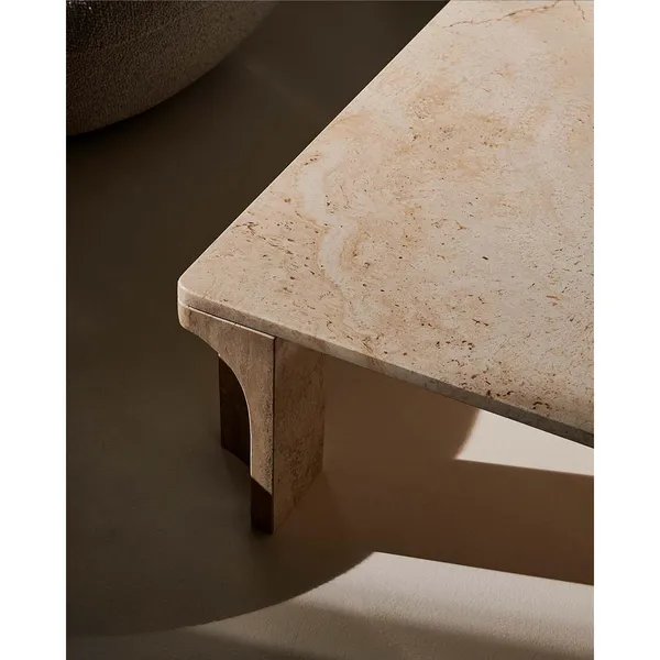 Doric Coffee Table Square 80 x 80 cm Neutral White