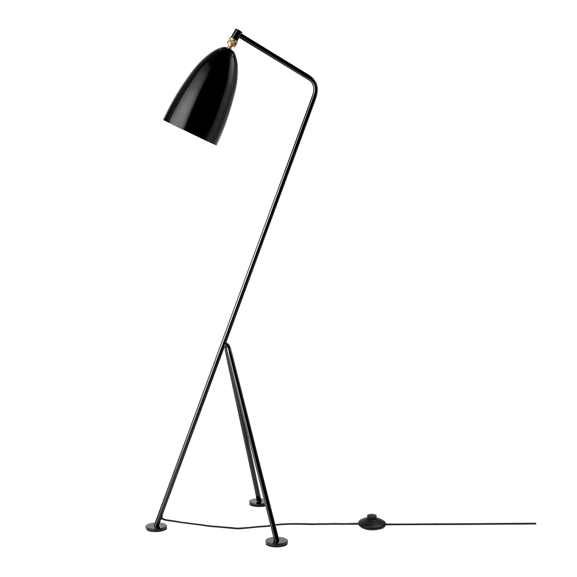 Grossman Collection Gräshoppa Lampadaire Noir Brillant