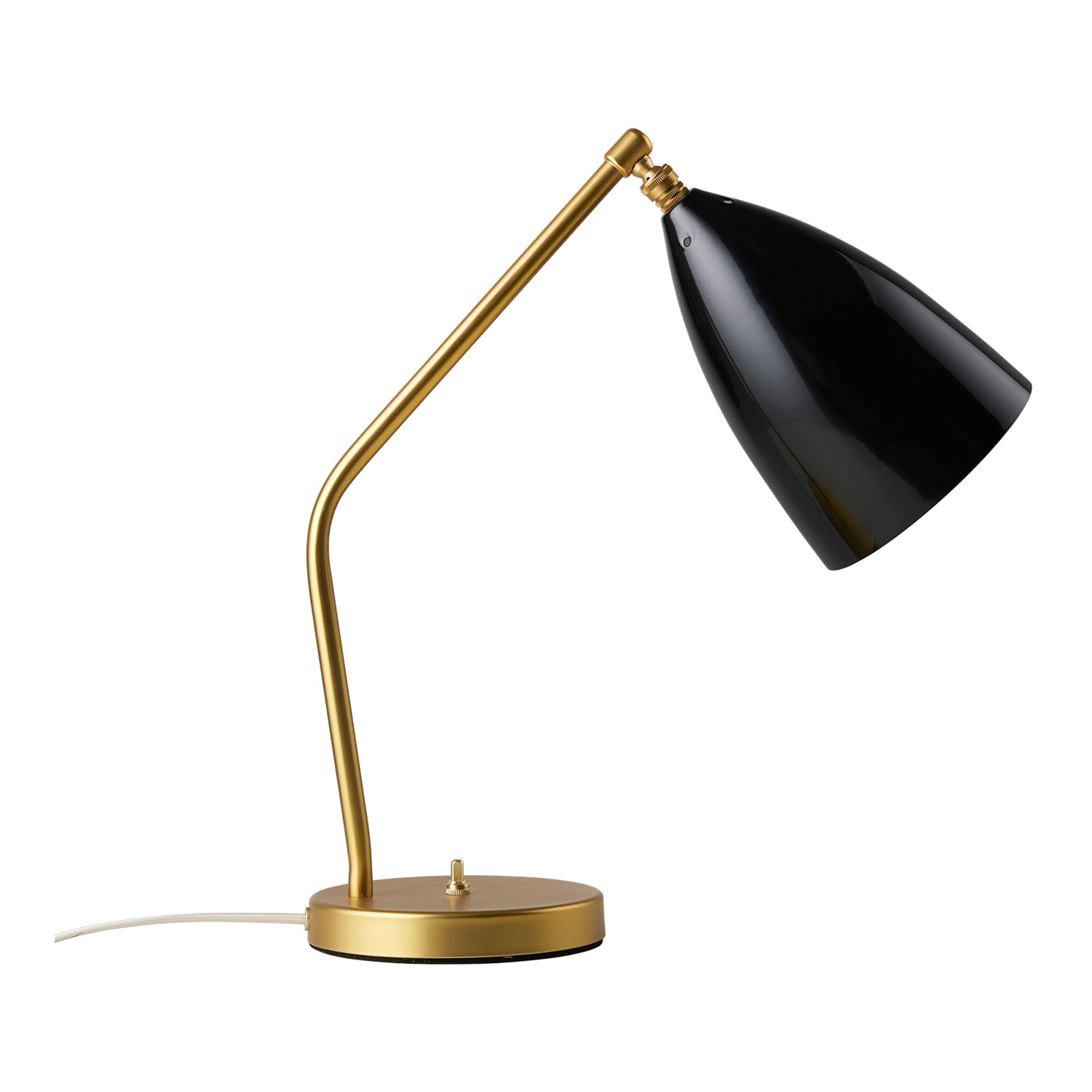 Grossman Collection Gr&auml;shoppa Bordslampa M&auml;ssing/ Svart