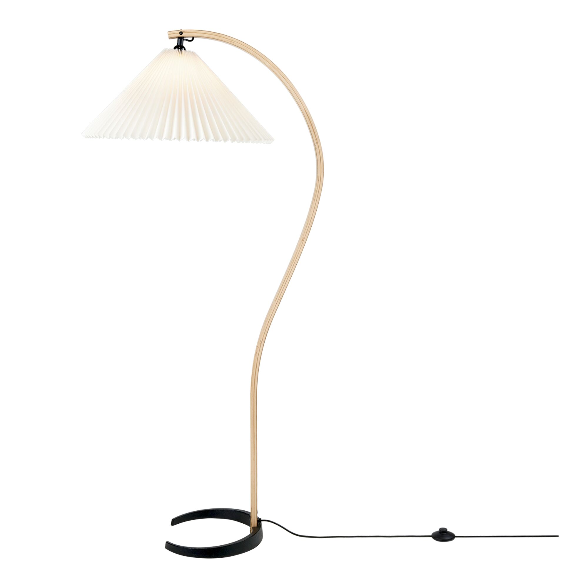 Timberline Golvlampa Ek och Bj&ouml;rk/ Vit