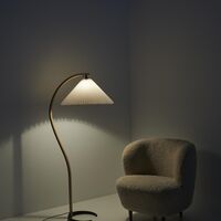 Timberline Vloerlamp Eiken en Berk/ Wit