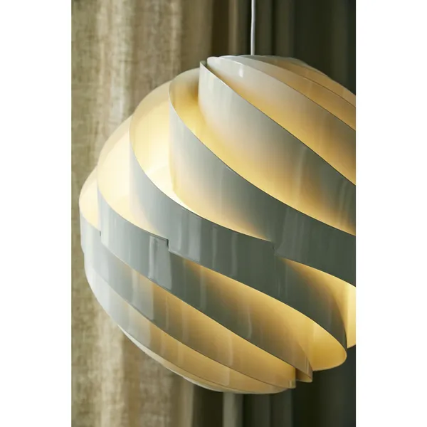 Turbo Hanglamp Glanzend Albast Wit Klein