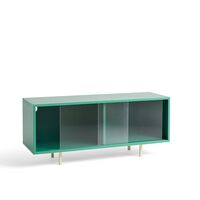 Colour Kommode med Glassdører Medium Mørk Mint