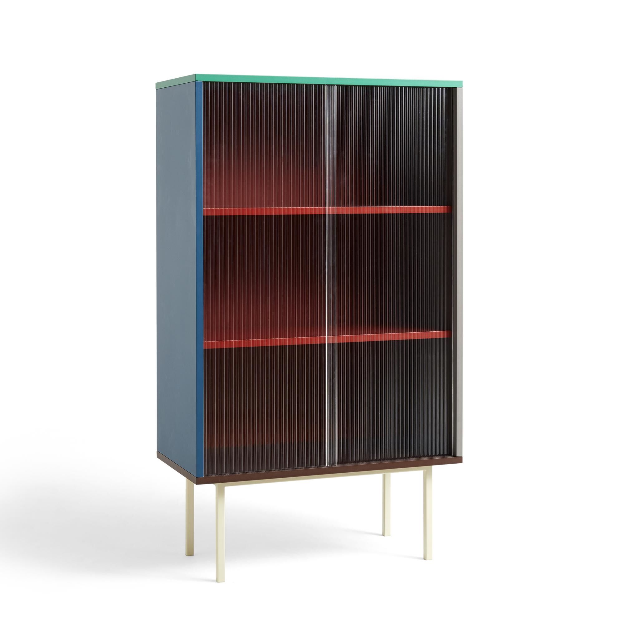 Armoire Colour avec Portes Vitrées Multicolore