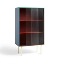 Colour Cabinet Cabinet With Glass Doors High Multicolored