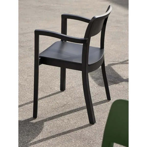 Pastis Dining Chair with Armrest Black