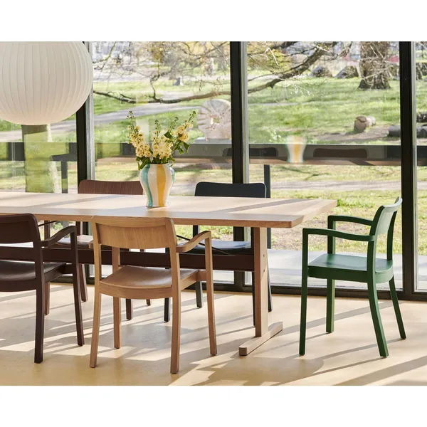 Pastis Dining Chair with Armrests Pine Green