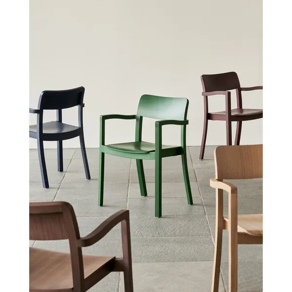 Pastis Dining Chair with Armrests Pine Green