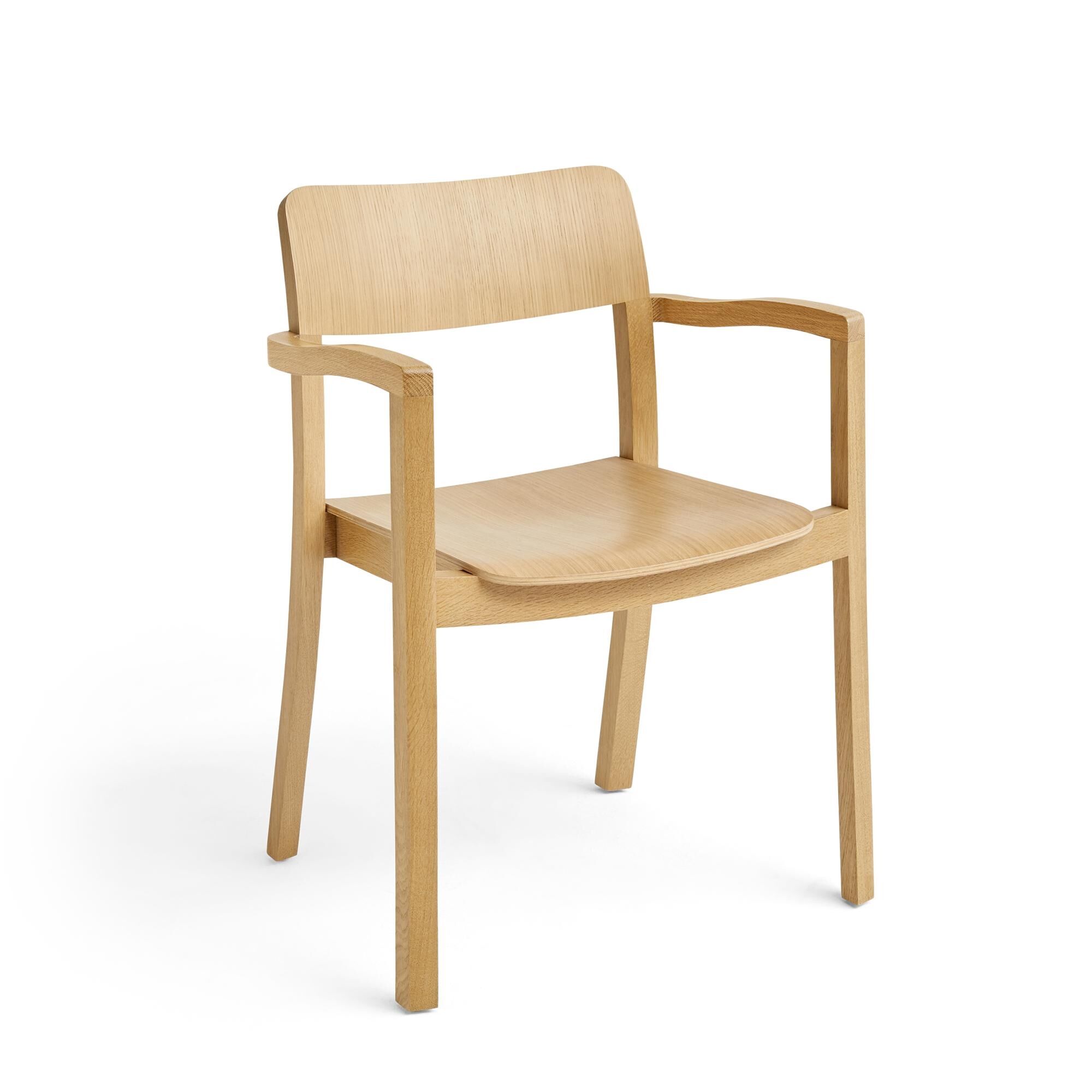 Pastis Spisestol med Armlener Lakkert Eik