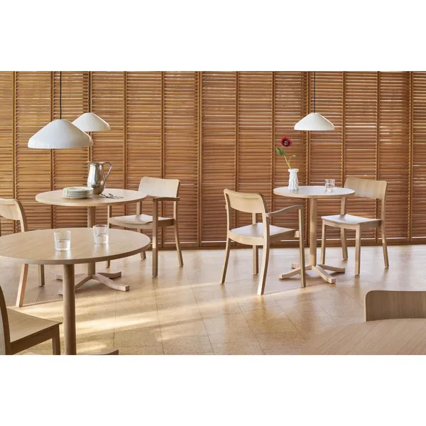 Pastis Dining Chair with Armrest Lacquered Oak