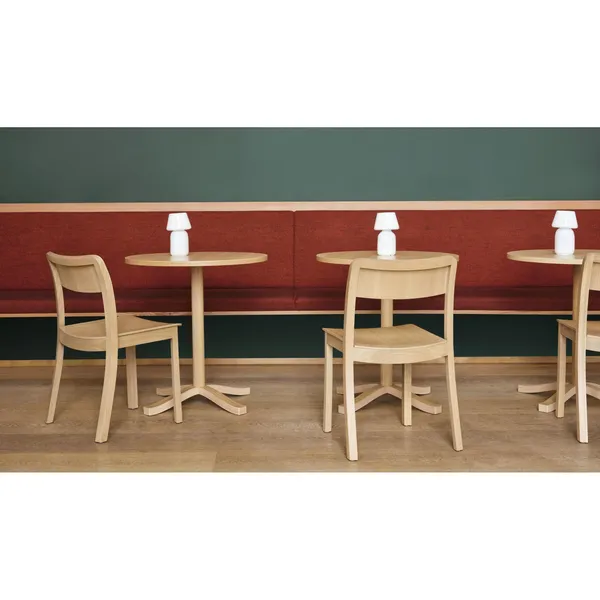 Pastis Table Ø70 x H74 Lacquered Oak