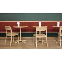 Pastis Bord Ø70 x H74 Lakeret Egetræ
