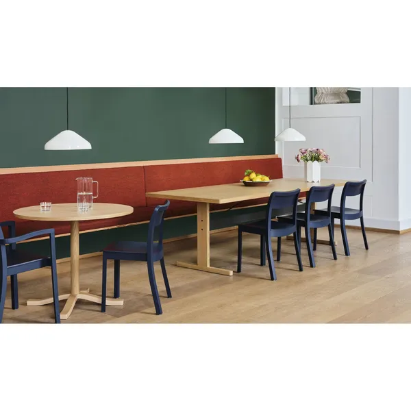 Pastis Table Ø90 x H74 Lacquered Walnut