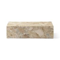 Plinth Coffee Table Low Kunis Breccia Marble