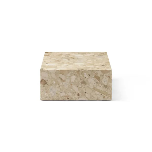 Plinth Coffee Table Low Kunis Breccia Marble