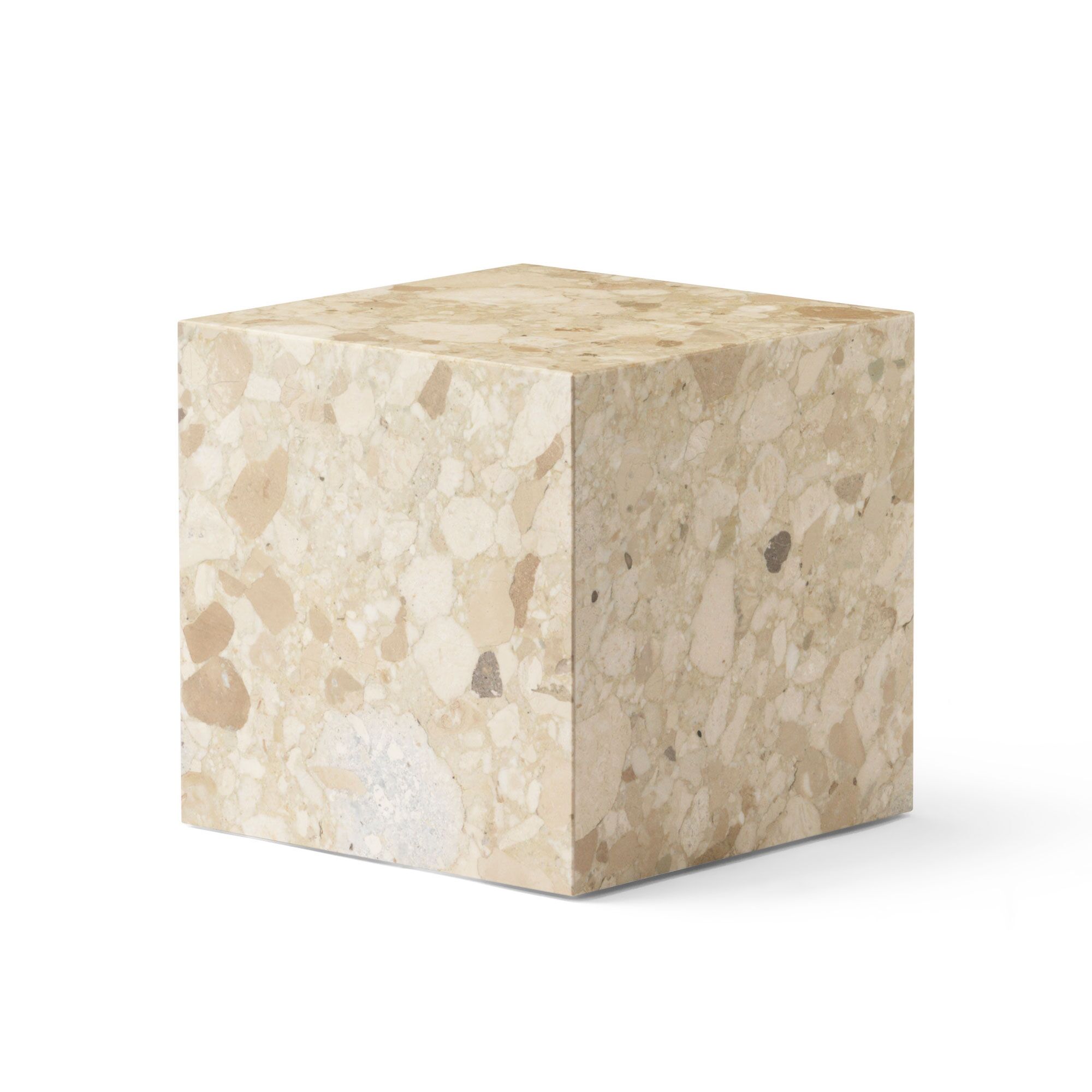Plinth Sofabord Kubik Kunis Breccia Marmor