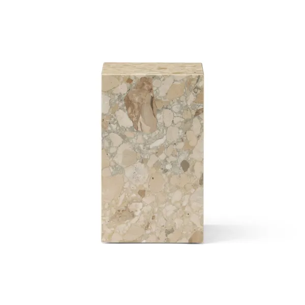 Plinth Coffee Table High Kunis Breccia Marble
