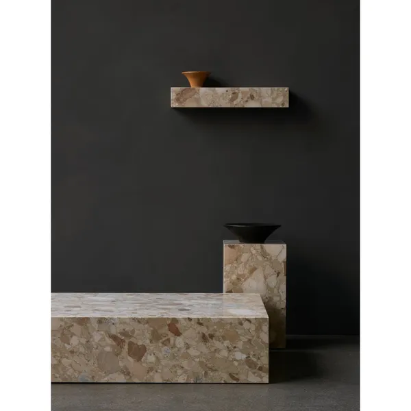 Plinth Shelf Kunis Breccia Marble