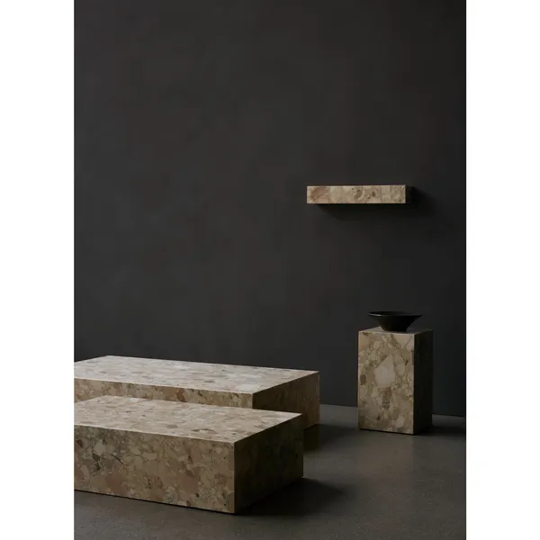 Plinth Shelf Kunis Breccia Marble