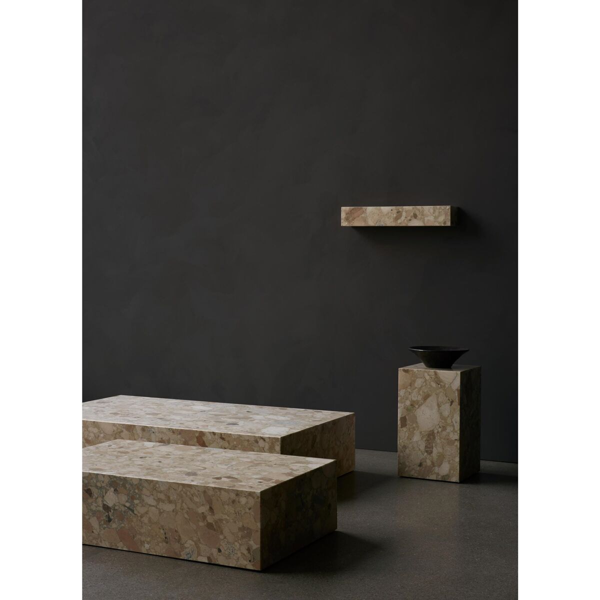 Sockelregal Kunis Breccia Marmor