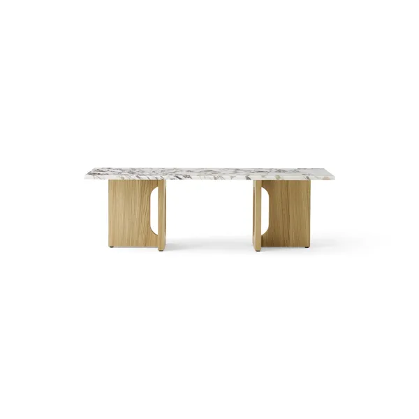 Androgyne Coffee Table Natural Oak/Calacatta Viola Marble