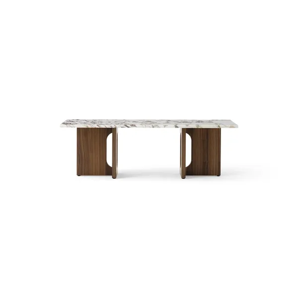 Androgyne Coffee Table Walnut/Calacatta Viola Marble