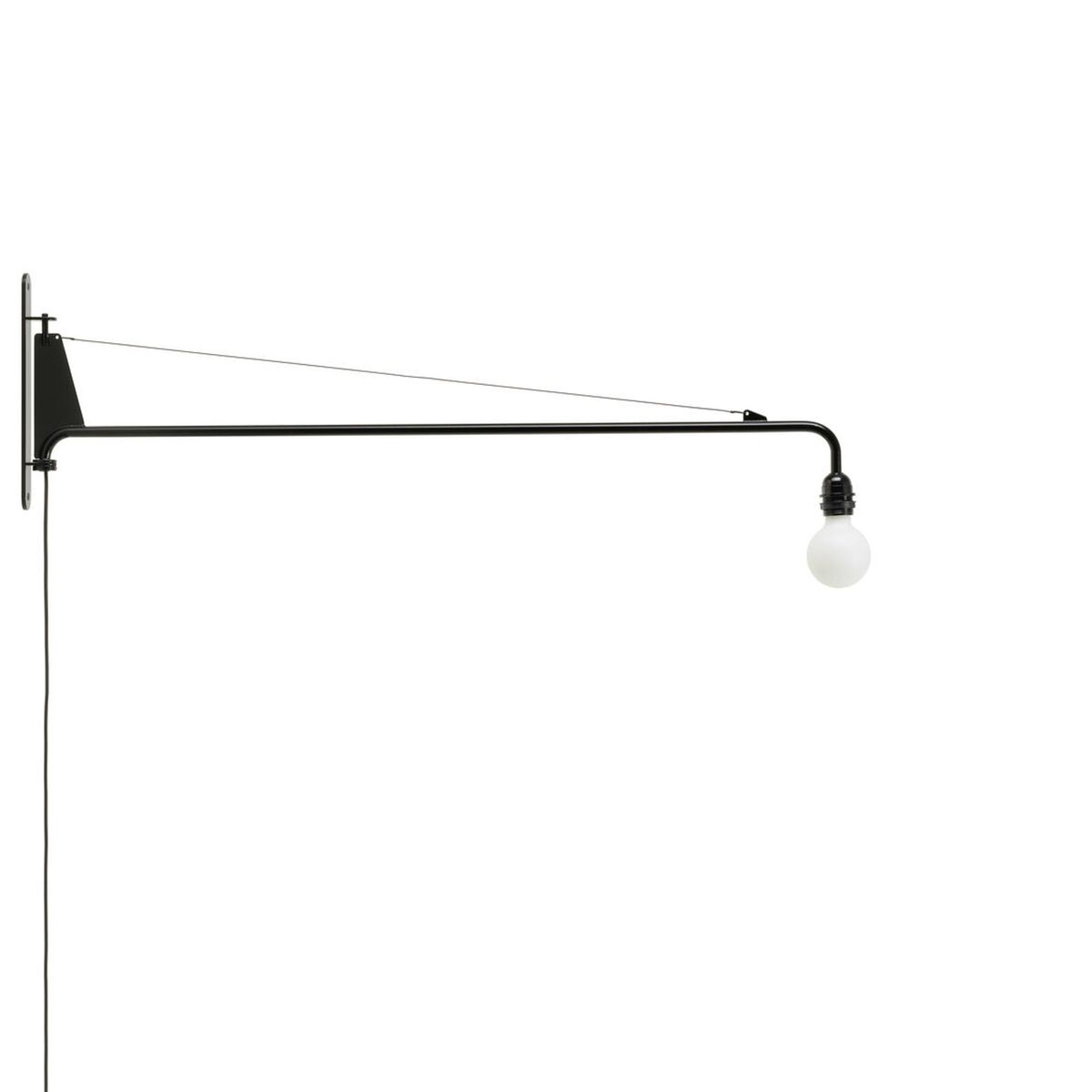 Petite Potence Wandlampe Schwarz