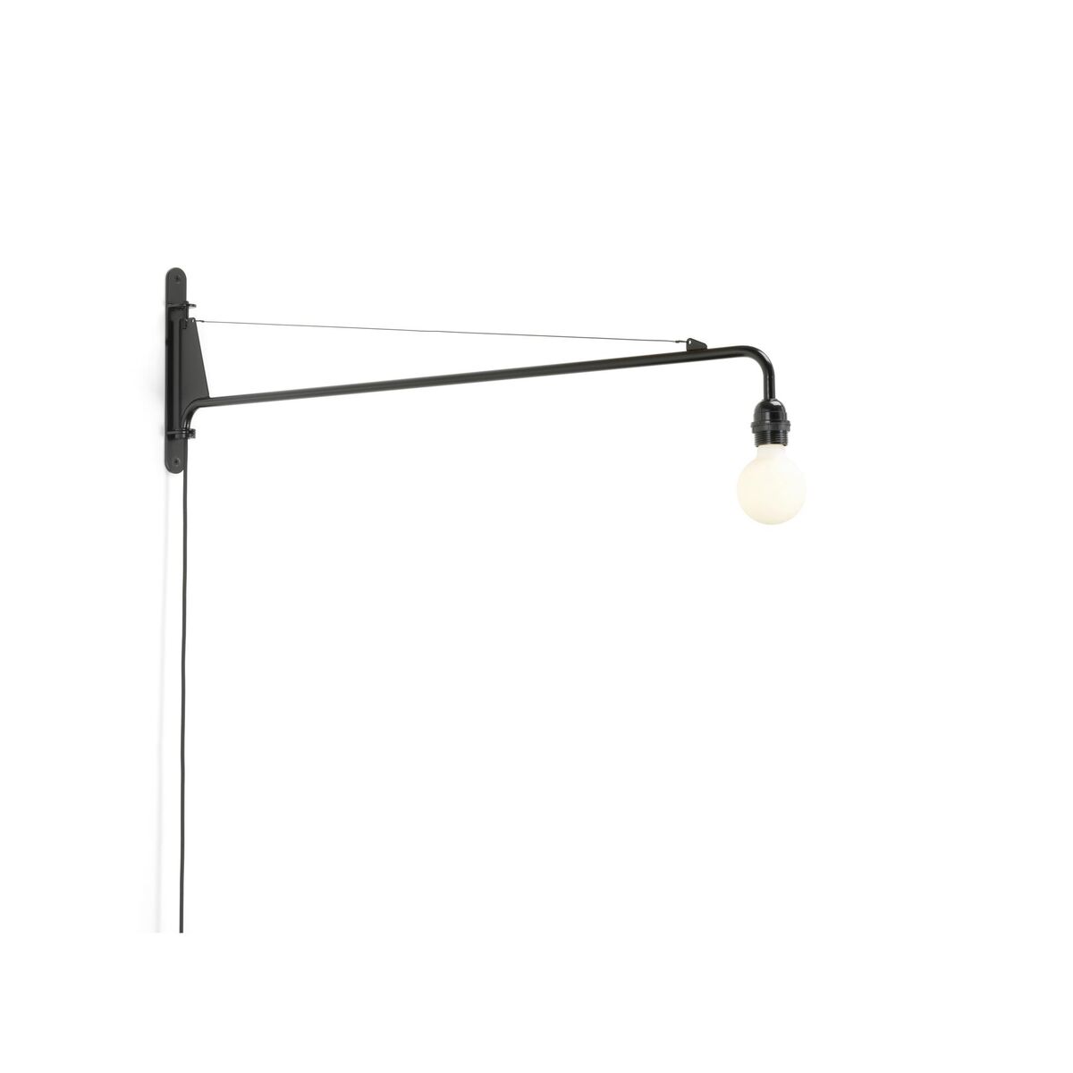 Petite Potence Wandlampe Schwarz