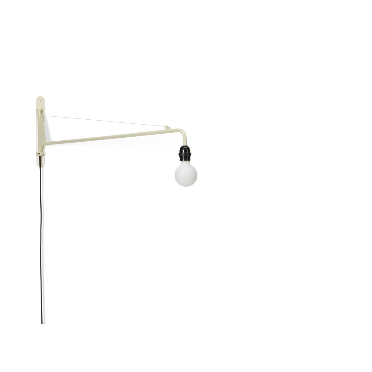 Petite Potence Wandlampe Weiß Colombe
