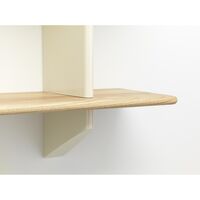 Rayonnage Mural Shelving Prouvé Blanc Colombe/Oak