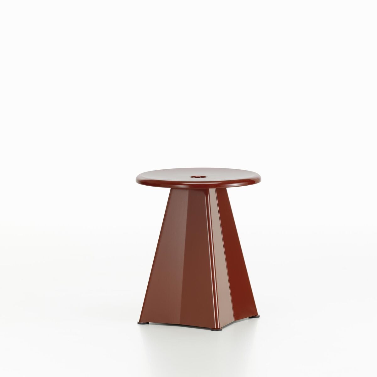 Tabouret Metallisk Pall Japansk Röd