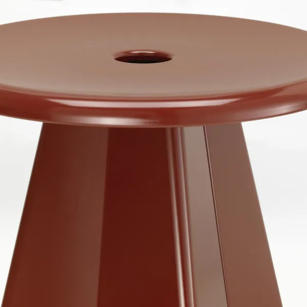 Tabouret Métallique Stool Japanese Red