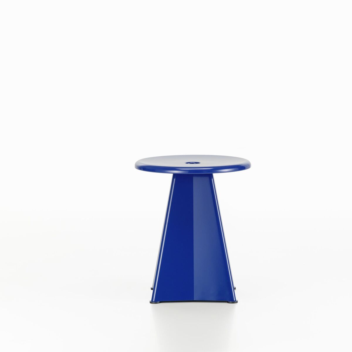 Taburete Tabouret Métallique Prouvé Bleu Marcoule